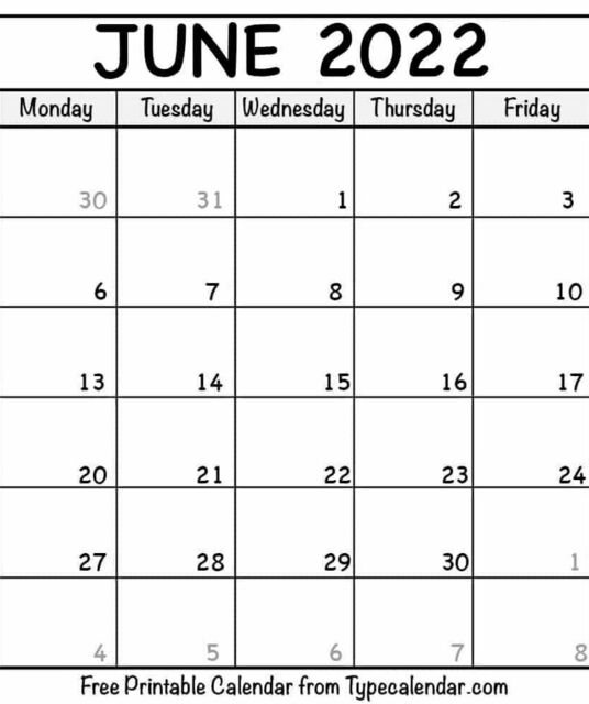 avatar 2022 June Calendars